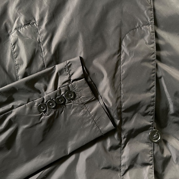 CLUB MONACO Black Nylon Trench - Picture 7 of 9